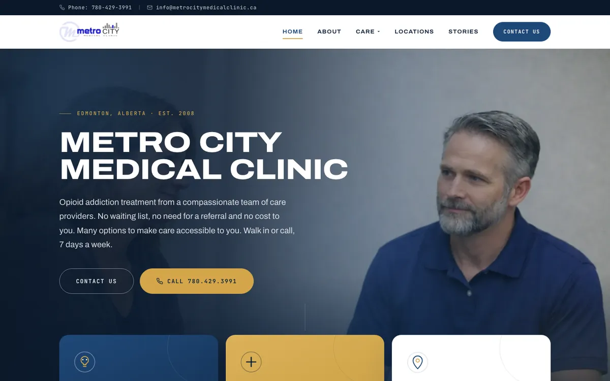 Metro City Medical Clinic website